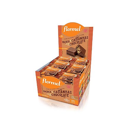 PACOCA DE CASTANHAS CHOCOLATE ZERO 24 X 20G FLORMEL