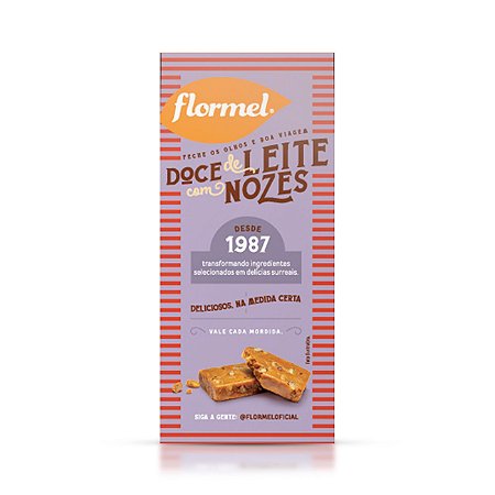 DOCE DE LEITE COM NOZES ZERO 60G D3 FLORMEL - VCTO 15/10/2022