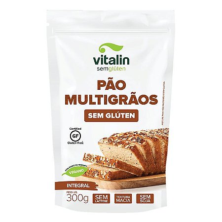 MISTURA PAO MULTIGRAOS INTEGRAL 300G VITALIN