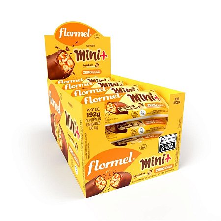 MINI MAIS BOMBOM AMENDOIM 16 X 12G FLORMEL
