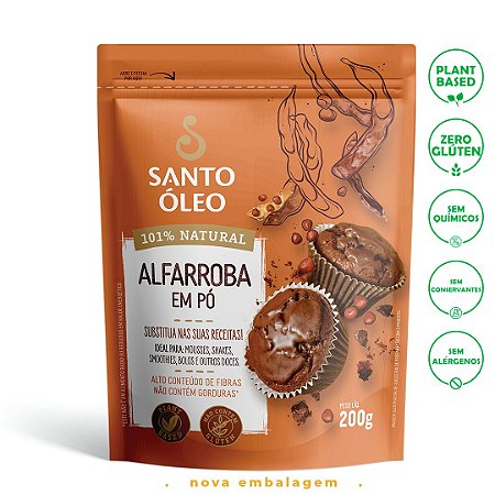 ALFARROBA EM PO 200G SANTO OLEO