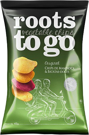 CHIPS BATATA DOCE E MANDIOCA 45GR ROOTS TO GO