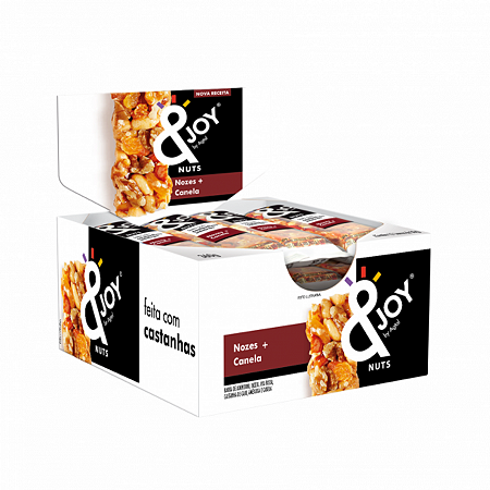 BARRA MIXED NUTS NOZES CANELA 12 X 30G &JOY