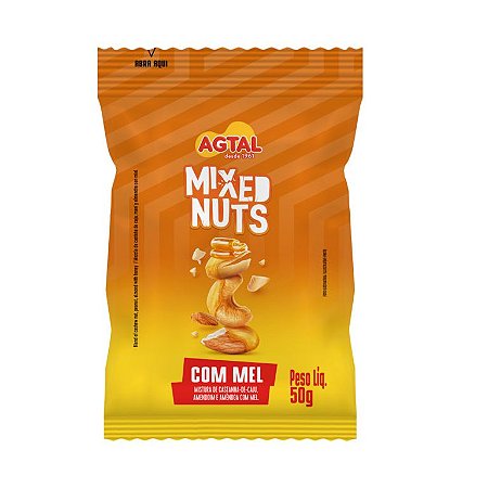 MIXED NUTS COM MEL 50g AGTAL