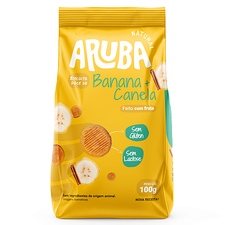 BISCOITO BANANA & CANELA 100G ARUBA