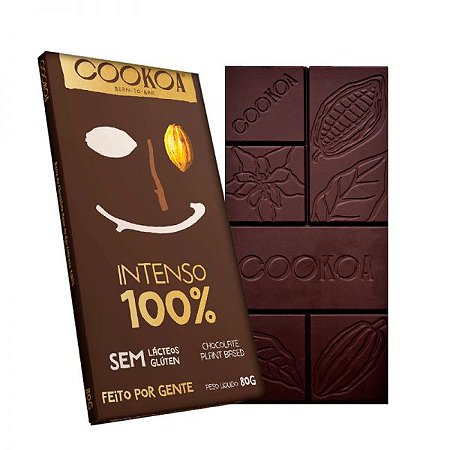 CHOCOLATE INTENSO 100% 12 X 80G COOKOA