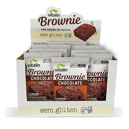 BROWNIE INTEGRAL 8 X 35G VITALIN