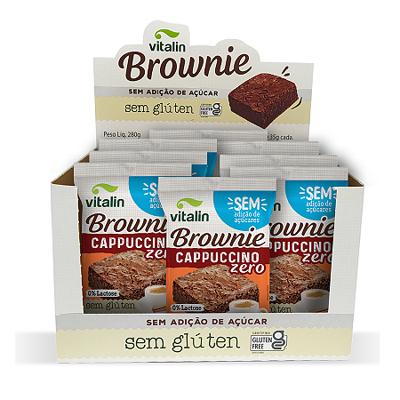 BROWNIE CAPPUCCINO ZERO INTEGRAL 8 X 35G VITALIN