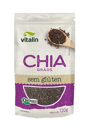 CHIA GRAOS ORGANICA 120G VITALIN