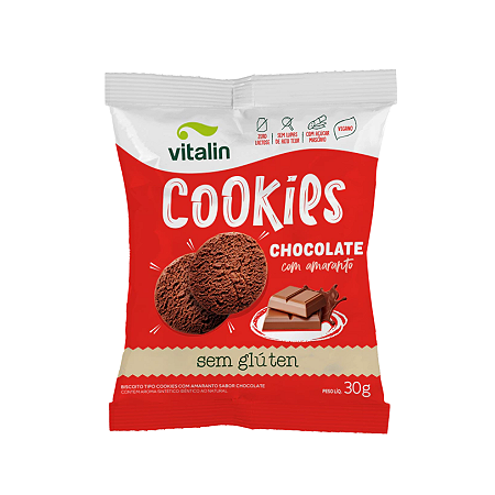 COOKIES AMARANTO CACAU 12 X 30G VITALIN