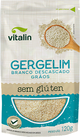 GERGELIM BRANCO DESCASCADO INTEGRAL 120G VITALIN