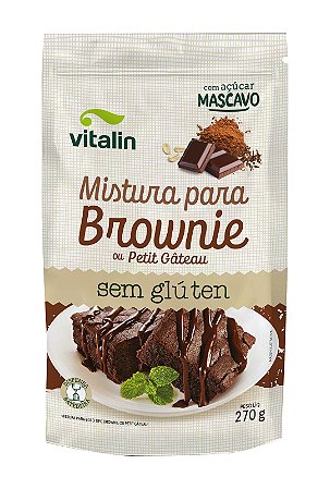 MISTURA BROWNIE INTEGRAL 270G VITALIN