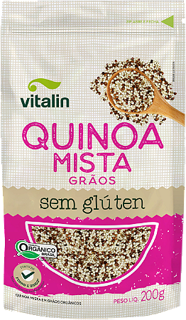 QUINOA MISTA GRAOS ORGANICA 200G VITALIN