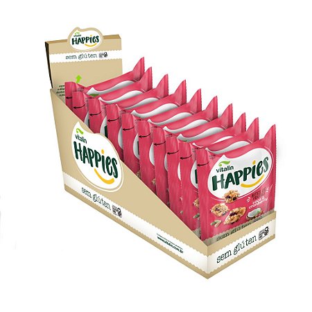 HAPPIES BITES COCO E CRANBERRY 12 X 25G VITALIN