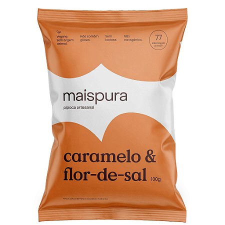 PIPOCA CARAMELO E FLOR DE SAL 100G MAIS PURA