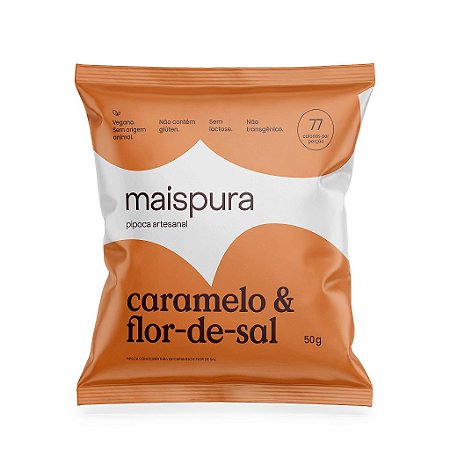 PIPOCA CARAMELO E FLOR DE SAL 50G MAIS PURA