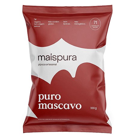 PIPOCA PURO MASCAVO 100G MAIS PURA