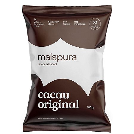 PIPOCA CACAU ORIGINAL 100G MAIS PURA