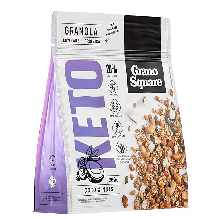GRANOLA KETO COCO 200G GRANO SQUARE