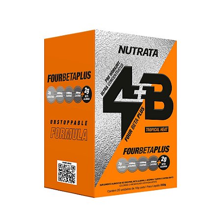 PRE TREINO 4B FRUTAS TROPICAIS 10 X 30G NUTRATA