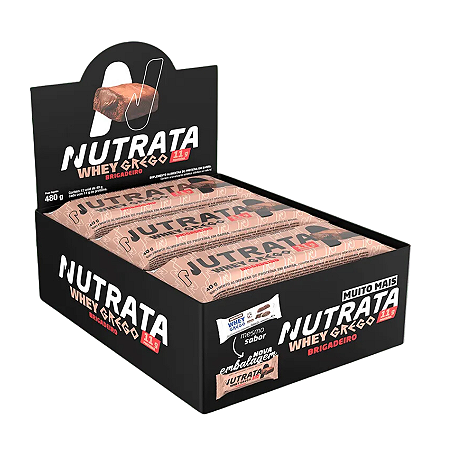 BARRA WHEY GREGO BRIGADEIRO 12 X 40G NUTRATA