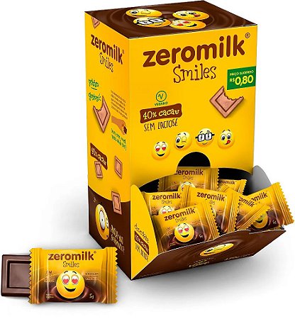 CHOCOLATE SMILE 40% 30 X 5G ZEROMILK