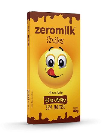 CHOCOLATE SMILE 40% 6 X 80G ZEROMILK