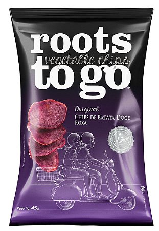 CHIPS BATATA DOCE ROXA 45G ROOTS TO GO