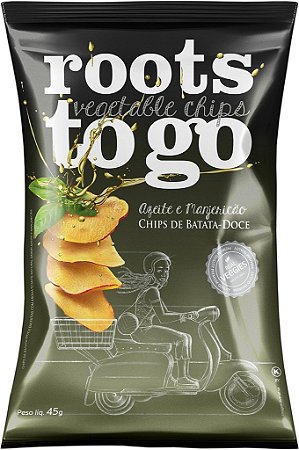 CHIPS FLAVORS AZEITE E MANJERICÃO 45G ROOTS TO GO