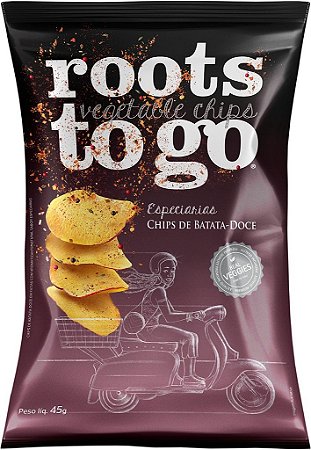 CHIPS FLAVORS ESPECIARIAS 45G ROOTS TO GO