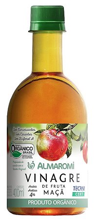 VINAGRE MACA ORGANICO PET 400ML ALMAROMI