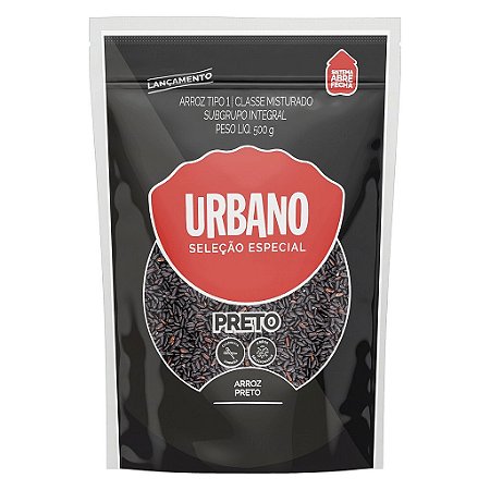ARROZ PRETO INTEGRAL 500G URBANO