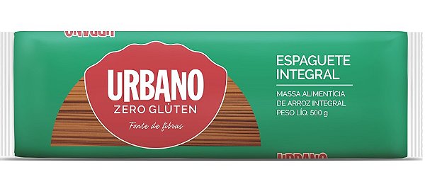 MASSA ARROZ ESPAGUETE INTEGRAL 500G URBANO