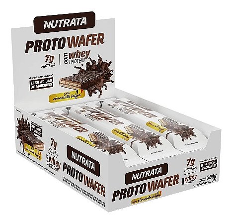 BARRA PROTO WAFER CHOCO BELGA 12 X 30G NUTRATA