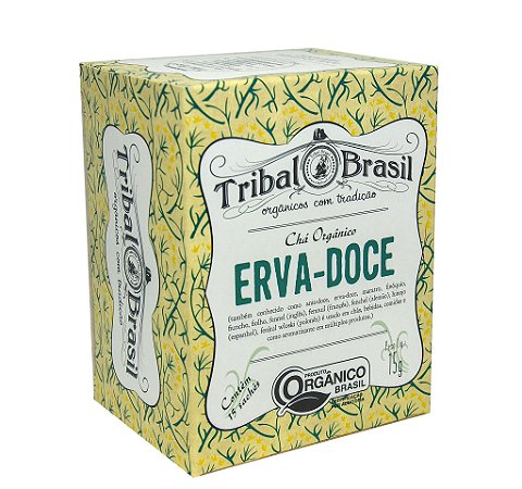 CHA ORGANICO PURO ERVA DOCE 15 X 1G TRIBAL