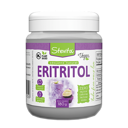 ADOCANTE EM PO ERITRITOL 180G STEVITA