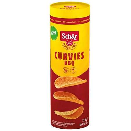 CHIPS BATATA CURVIES BBQ 170G SCHAR