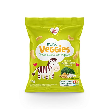 MINI VEGGIES LENTILHA BROCOLIS 18G NHAMI MAMI