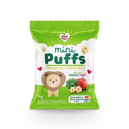 MINI PUFFS BROCOLIS MACA 15G NHAMI MAMI