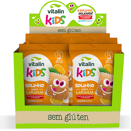 BOLINHO KIDS LARANJA 8 X 30G VITALIN