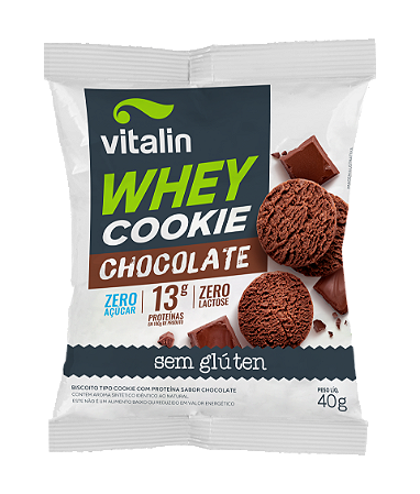 COOKIE CHOCOLATE ZERO WHEY 12 X 40G VITALIN