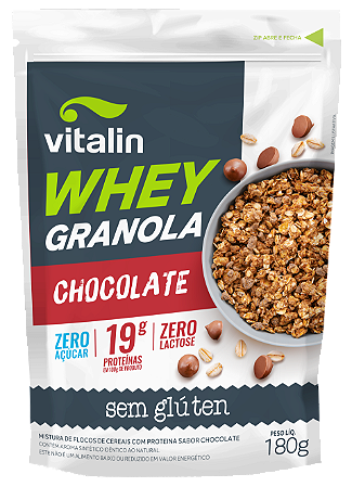 GRANOLA CHOCOLATE ZERO WHEY 180G VITALIN