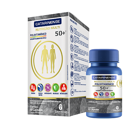 POLIVITAMINICO 50+ CAT MULTI 60 CPS CATARINENSE
