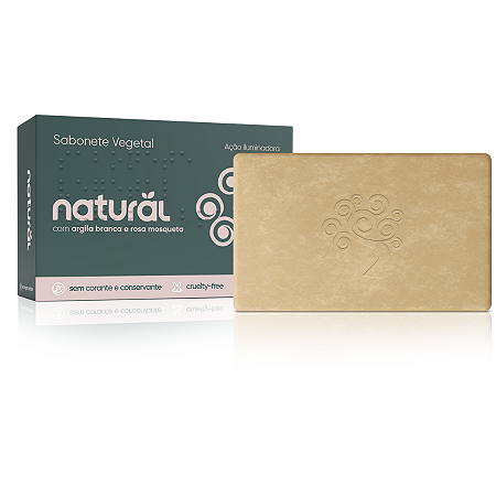 SABONETE ARGILA BRANCA E ROSA MOSQUETA 80G ON