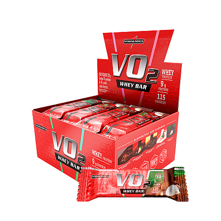 BARRA VO2 WHEY COCO 12 X 30G INTEGRALMEDICA