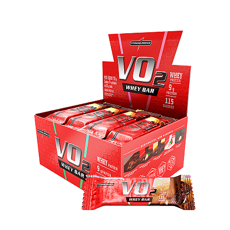 BARRA VO2 WHEY COOKIES 12 X 30G INTEGRALMEDICA