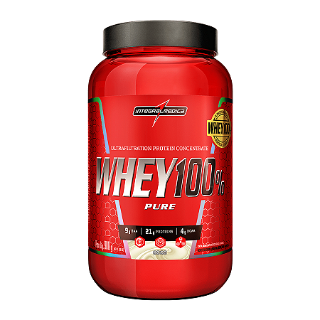 WHEY 100% PURE COCO POTE 900G INTEGRALMEDICA