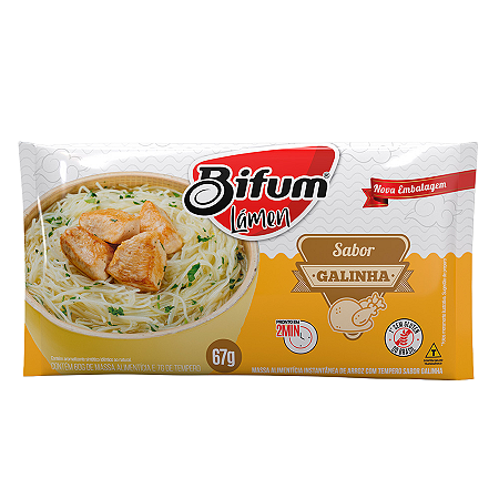 MACARRAO DE ARROZ LAMEN GALINHA 67G BIFUM