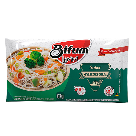 MACARRAO DE ARROZ LAMEN YAKISSOBA 67G BIFUM