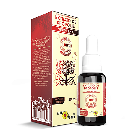 EXTRATO DE PROPOLIS VERMELHA 20 ML APIS FLORA